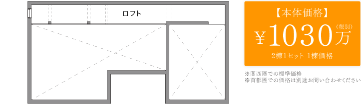 ロフト付きプラン 一例